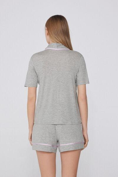Multicolour Button-Down Pyjama Set, , large image number 1