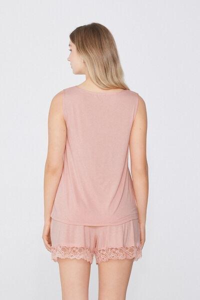 Beige Viscose Pyjama Set, , large image number 2
