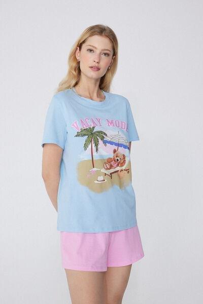 Multicolour Printed Pyjama Set, , large image number 1