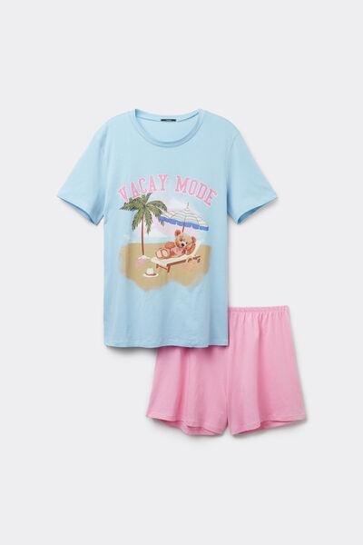 Multicolour Printed Pyjama Set, , large image number 4
