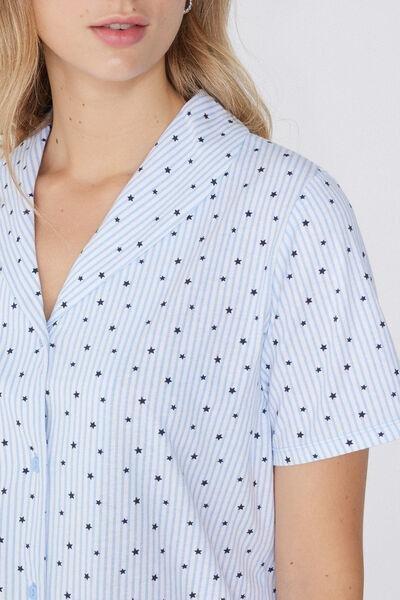 Multicolour Printed Pyjama Set, 5701_913W, large image number 3