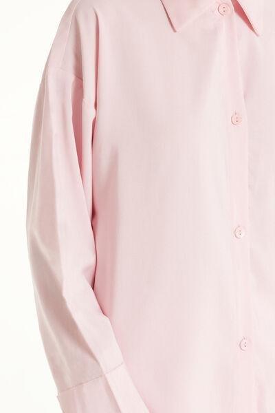 Pink Soft Canvas Oversize Long Pyjamas, , large image number 3