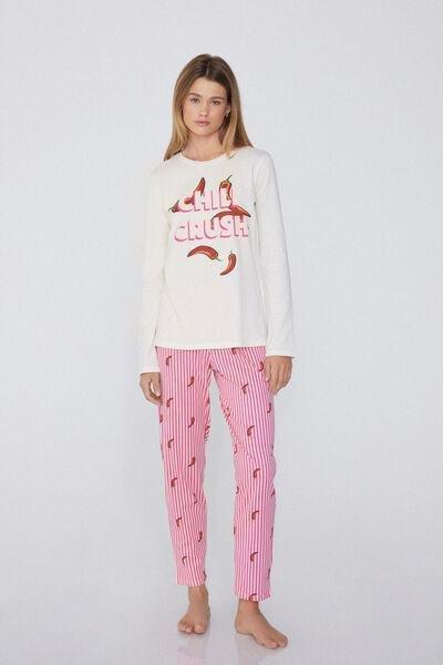 Multicolour Cotton Pyjamas Set, 5701_891W, large image number 0