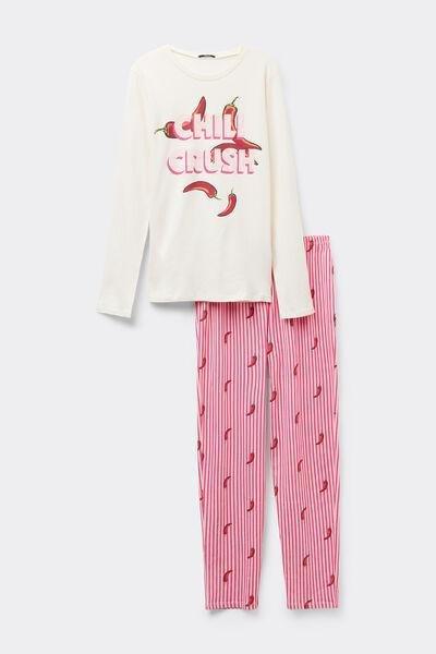 Multicolour Cotton Pyjamas Set, 5701_891W, large image number 4