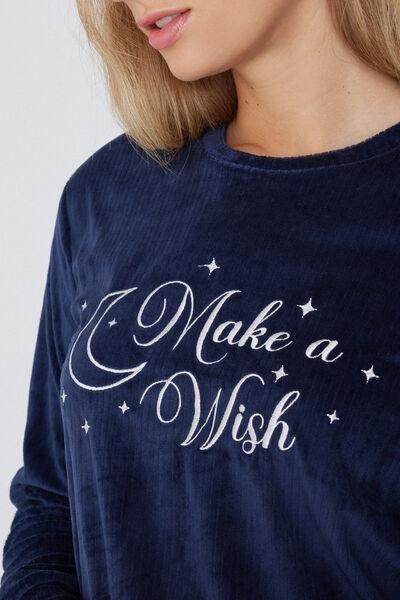 Navy Printed Pyjamas Set, 5701_172Y, large image number 3