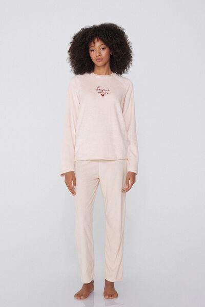 Pink Printed Pyjamas Set, 5701_193Y, large image number 1