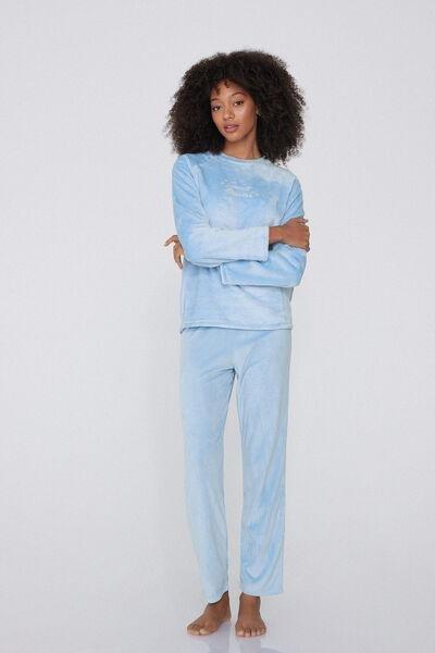 Blue Printed Pyjamas Set, 5701_302Y, large image number 0