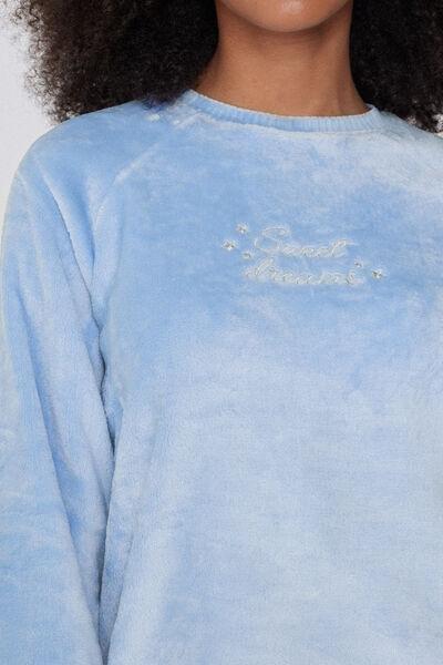 Blue Printed Pyjamas Set, 5701_302Y, large image number 3