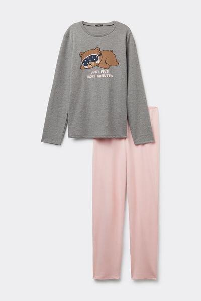 Multicolour Printed Pyjamas Set, 5701_177Y, large image number 4