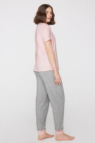 Pink Dog Printed Cotton Pyjama Set, 5701_203Z, large image number 1