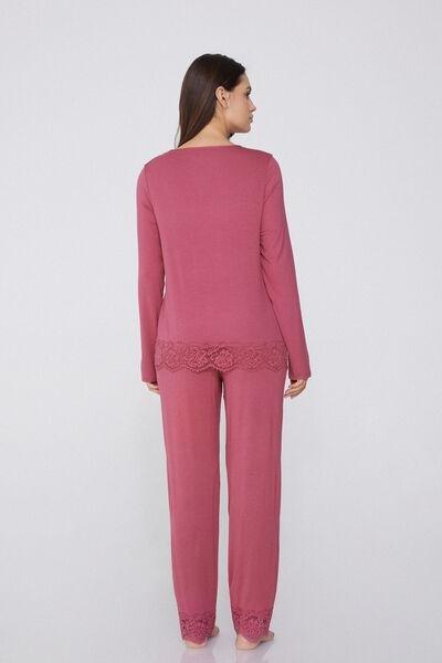 Pink Long Pyjamas Set, , large image number 2