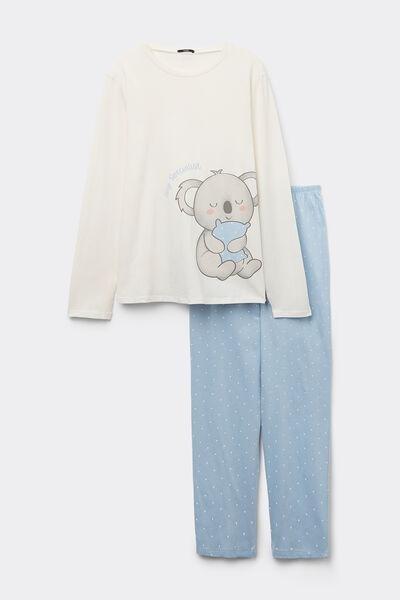 Multicolour Printed Long Pyjama Set, , large image number 3