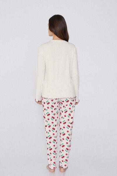 Multicolour Cherry Print Pyjamas, , large image number 1