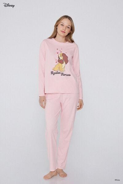Pink Printed Pyjama Set, , medium