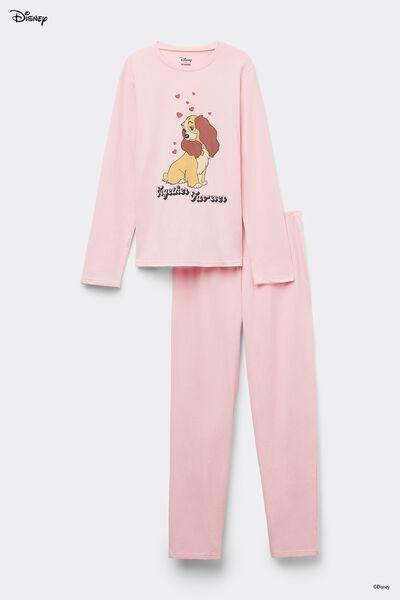 Pink Printed Pyjama Set, , large image number 3