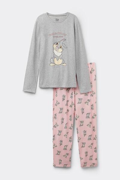 Grey Printed Pyjamas Set, 5701_377Y, large image number 6