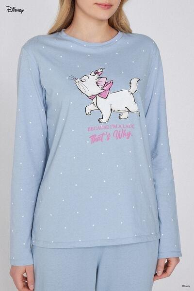 Blue Printed Pyjama Set, , large image number 2