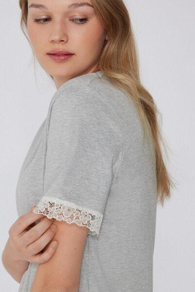 Grey Delicate Pyjama Set, , large image number 2