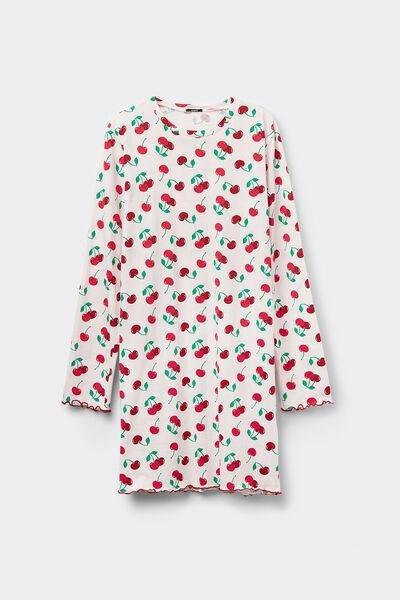 Pink Cherry Print Nightdress, , large image number 3