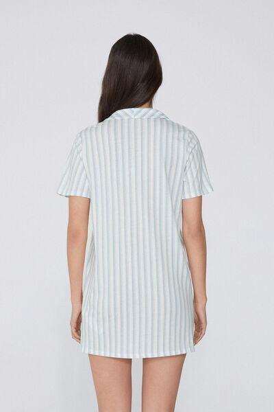Blue Button-Up Nightgown, 5701_386Y, large image number 1