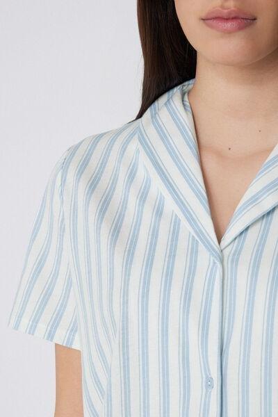 Blue Button-Up Nightgown, 5701_386Y, large image number 2
