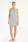 Tezenis - Grey Thin Strap Ribbed Nightgown