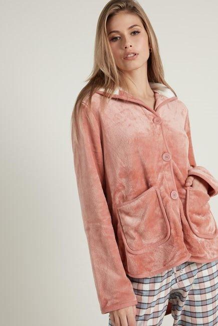 Beige Hooded Jacket, , large image number 0