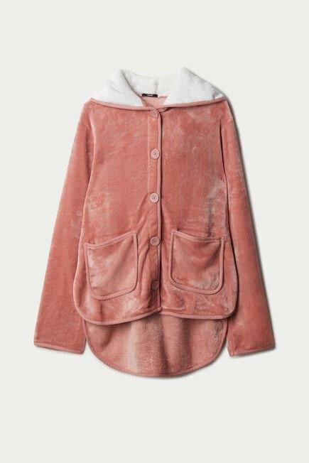 Beige Hooded Jacket, , large image number 2