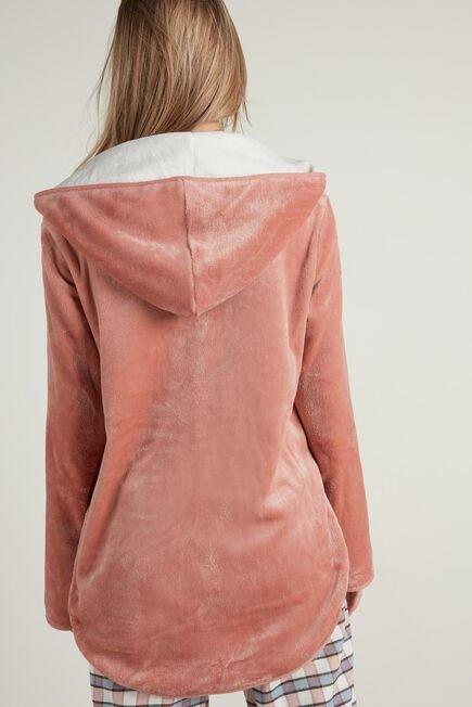 Beige Hooded Jacket, , large image number 3