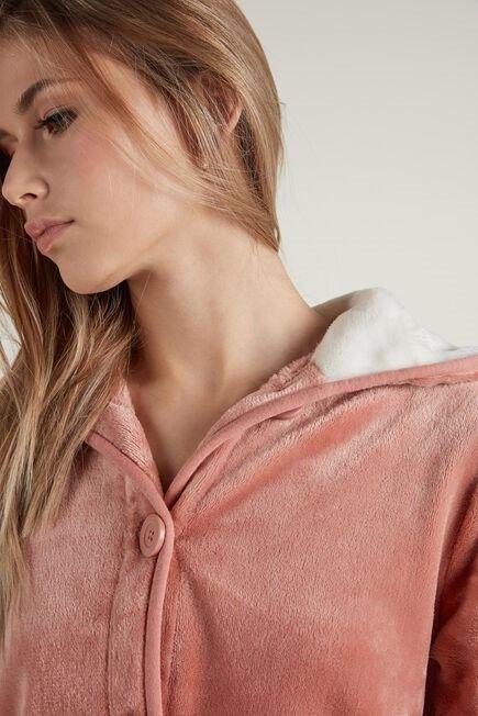 Beige Hooded Jacket, , large image number 4