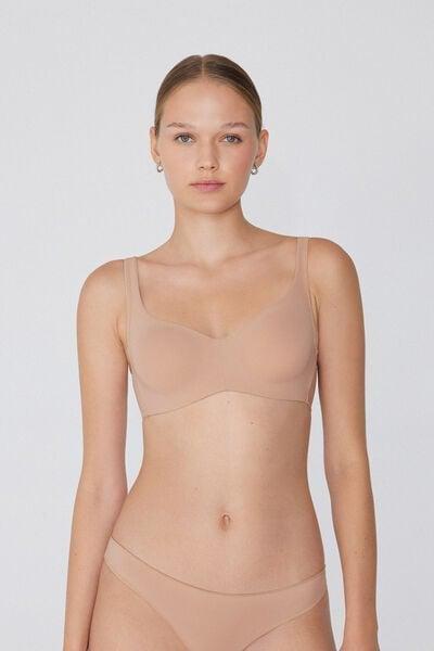 Beige Unpadded Balconette Bra, Natural Blush, large image number 1