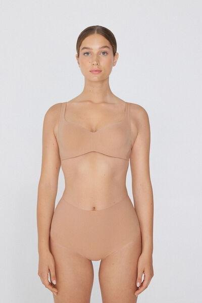 Beige Unpadded Balconette Bra, Natural Blush, large image number 4