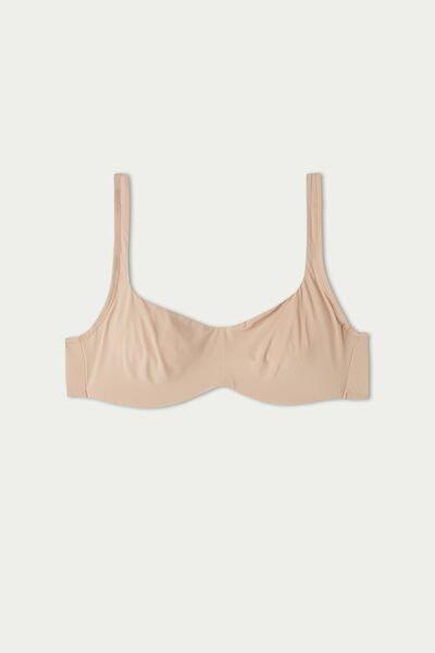Beige Unpadded Balconette Bra, Natural Blush, large image number 5