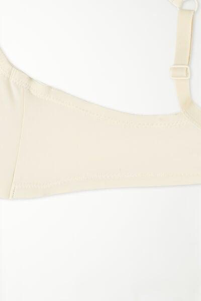 Cream Paris Recycled Microfibre Balconette Bra, Ivory Cream, large image number 4