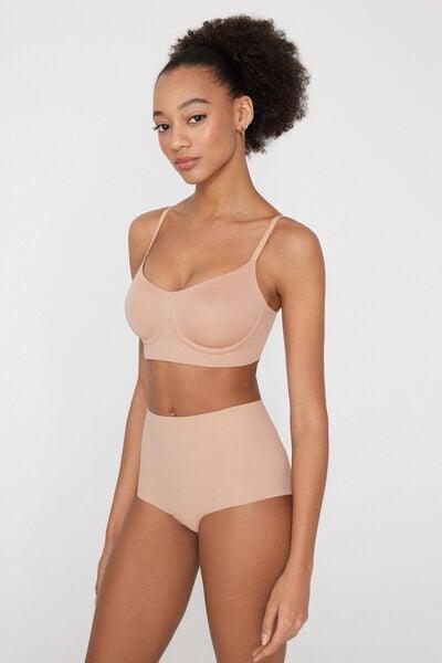 Beige Natural Lifting Laser Cut Balconette Bra, Natural Blush, large image number 0