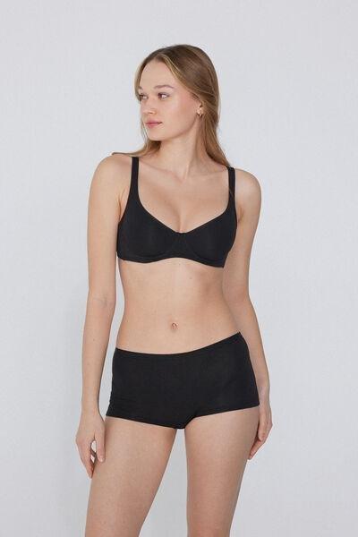 Black Paris Balconette Bra, , large image number 1