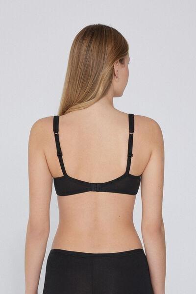 Black Paris Balconette Bra, , large image number 2