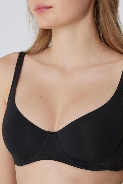 Black Paris Balconette Bra, , large image number 3