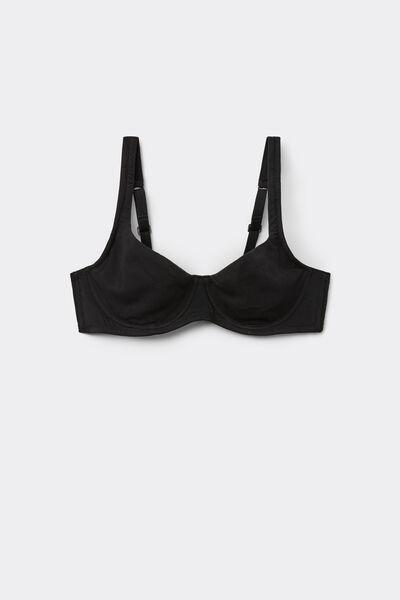 Black Paris Balconette Bra, , large image number 4