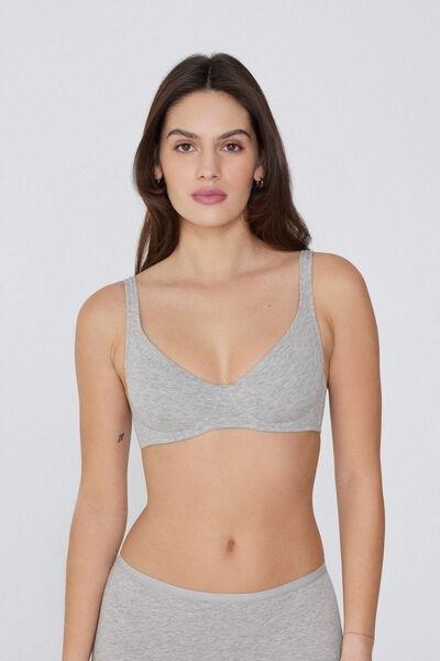 Grey Paris Balconette Bra, , medium