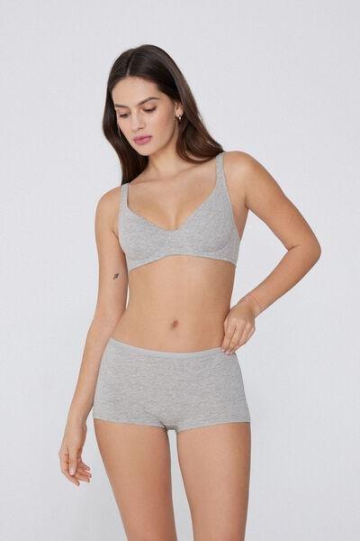 Grey Paris Balconette Bra, , large image number 1