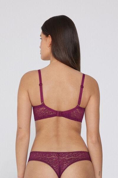 BORDEAUX Paris Recycled Lace Unpadded Balconette Bra, , large image number 2