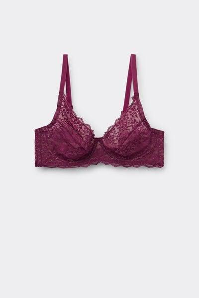 BORDEAUX Paris Recycled Lace Unpadded Balconette Bra, 5701_719Y, large image number 2