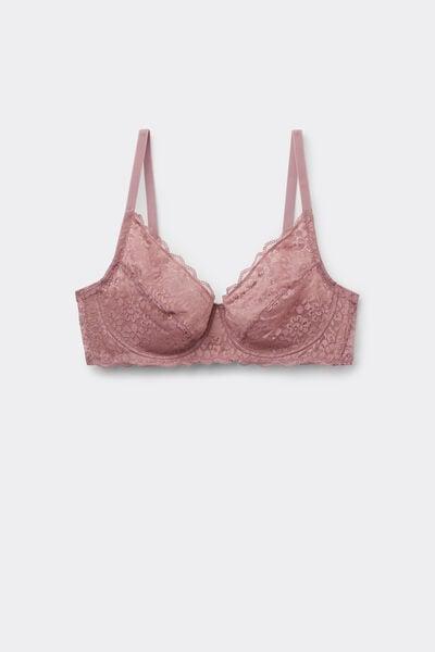 Pink Paris Recycled Lace Unpadded Balconette Bra, 5701_946Y, large image number 2