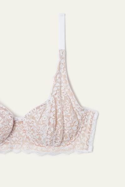 صدرية بالكونيت بيضاء باريس من الدانتيل المعاد تدويره غير مبطنة، للنساء, White, large image number 6