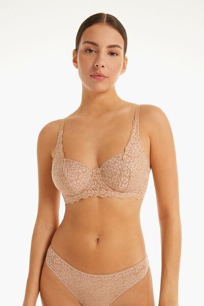 Beige Unpadded Balconette Bra, , large image number 0