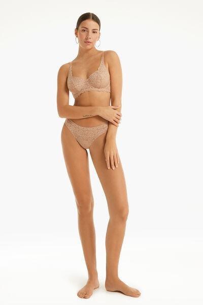 Beige Unpadded Balconette Bra, , large image number 1