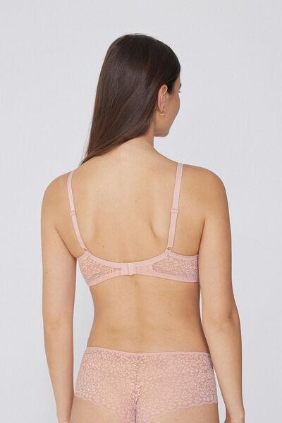 Pink Unpadded Balcony Bra, 5701_313Y, large image number 2