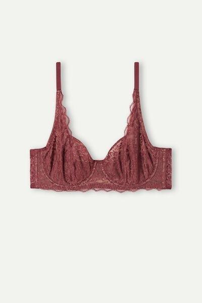 Pink Paris Recycled Lace Unpadded Balconette Bra, 5701_364U, large image number 4