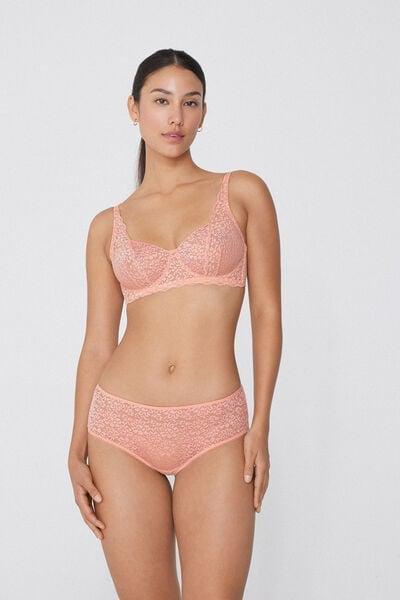 Beige Unpadded Balconette Bra, 5701_514W, large image number 0